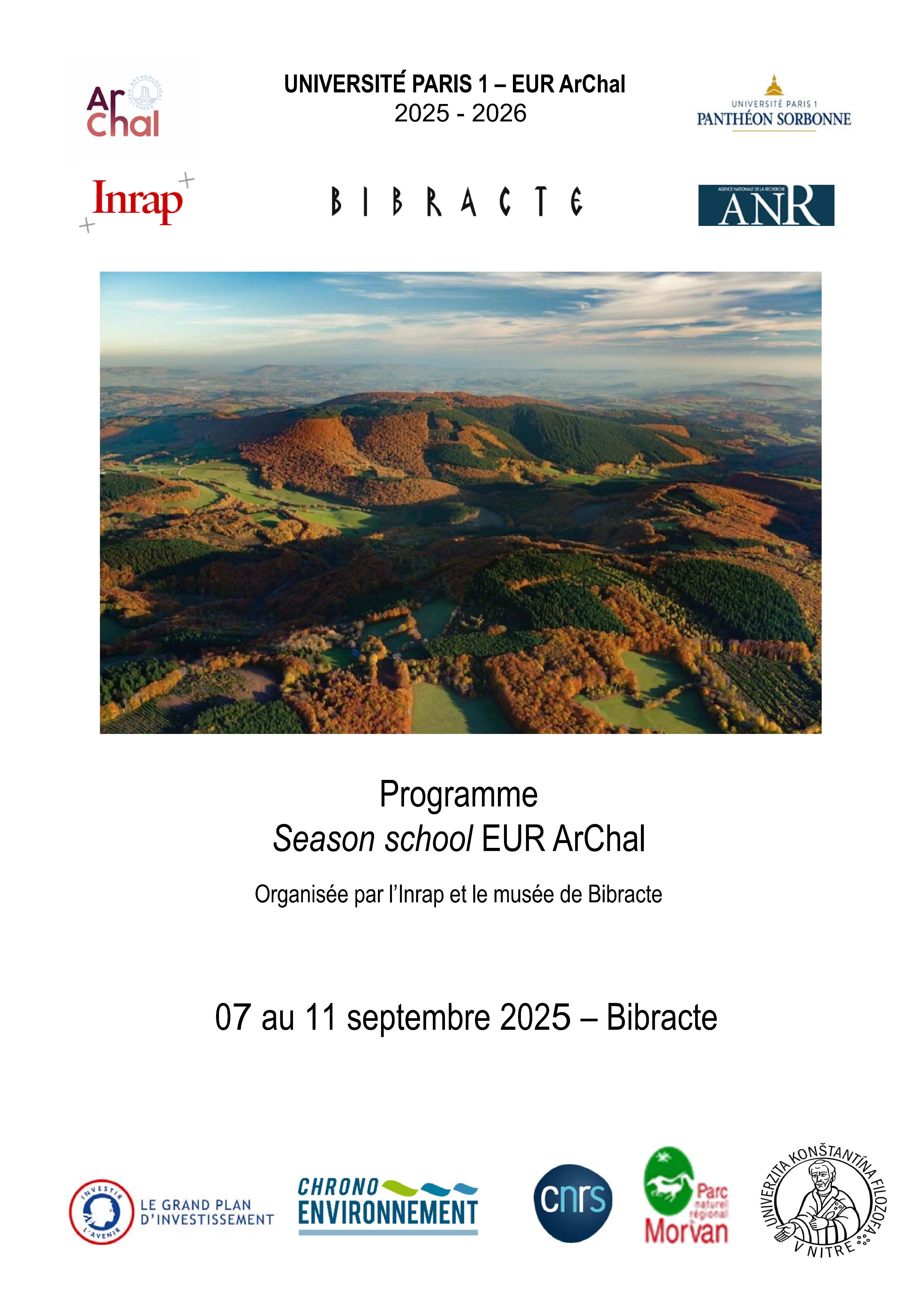 Season school Bibracte 2025 - Axe - EUR ArChal