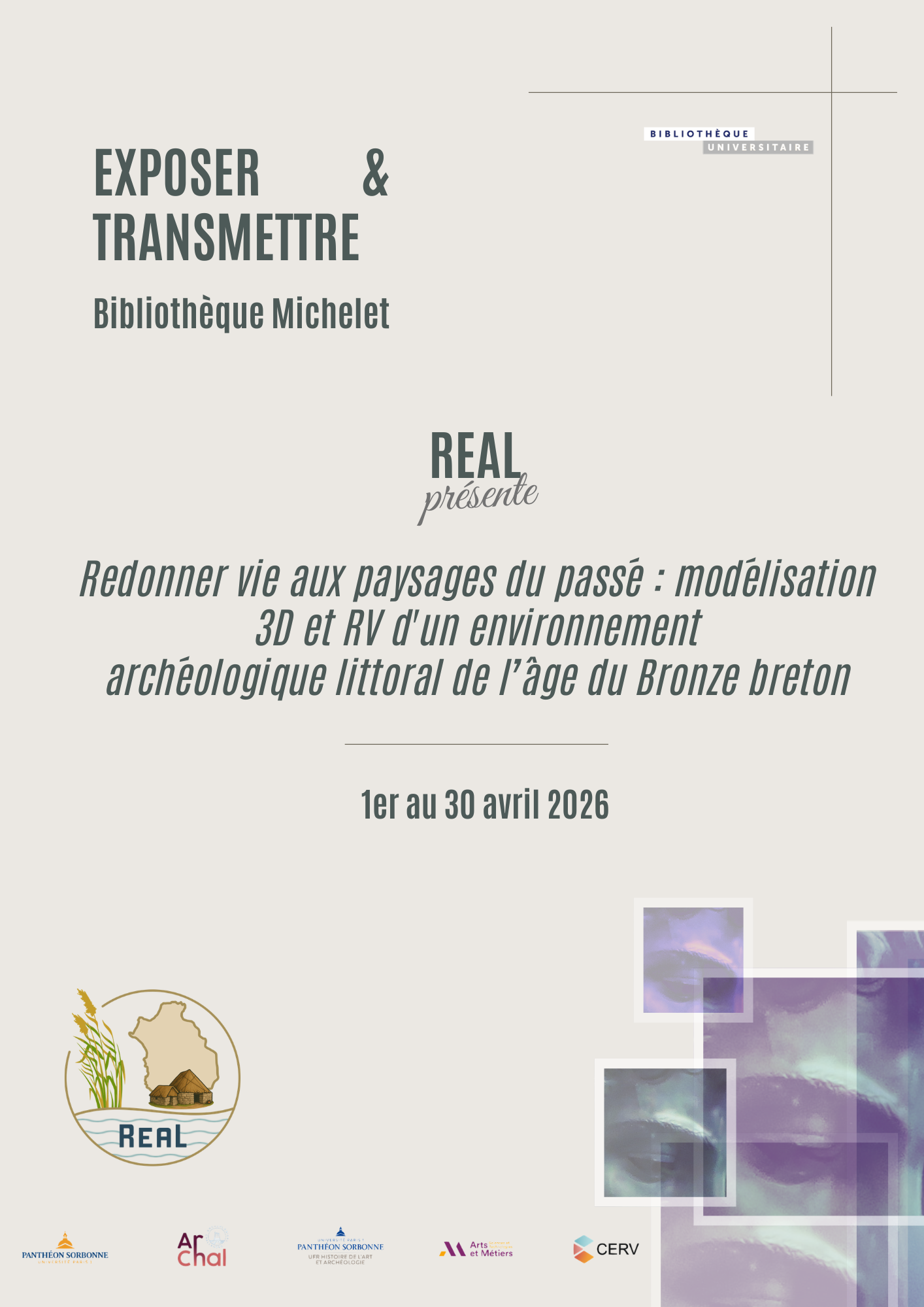Le projet REAL s'expose à la bibliothèque de l'institut Michelet - Axe ...